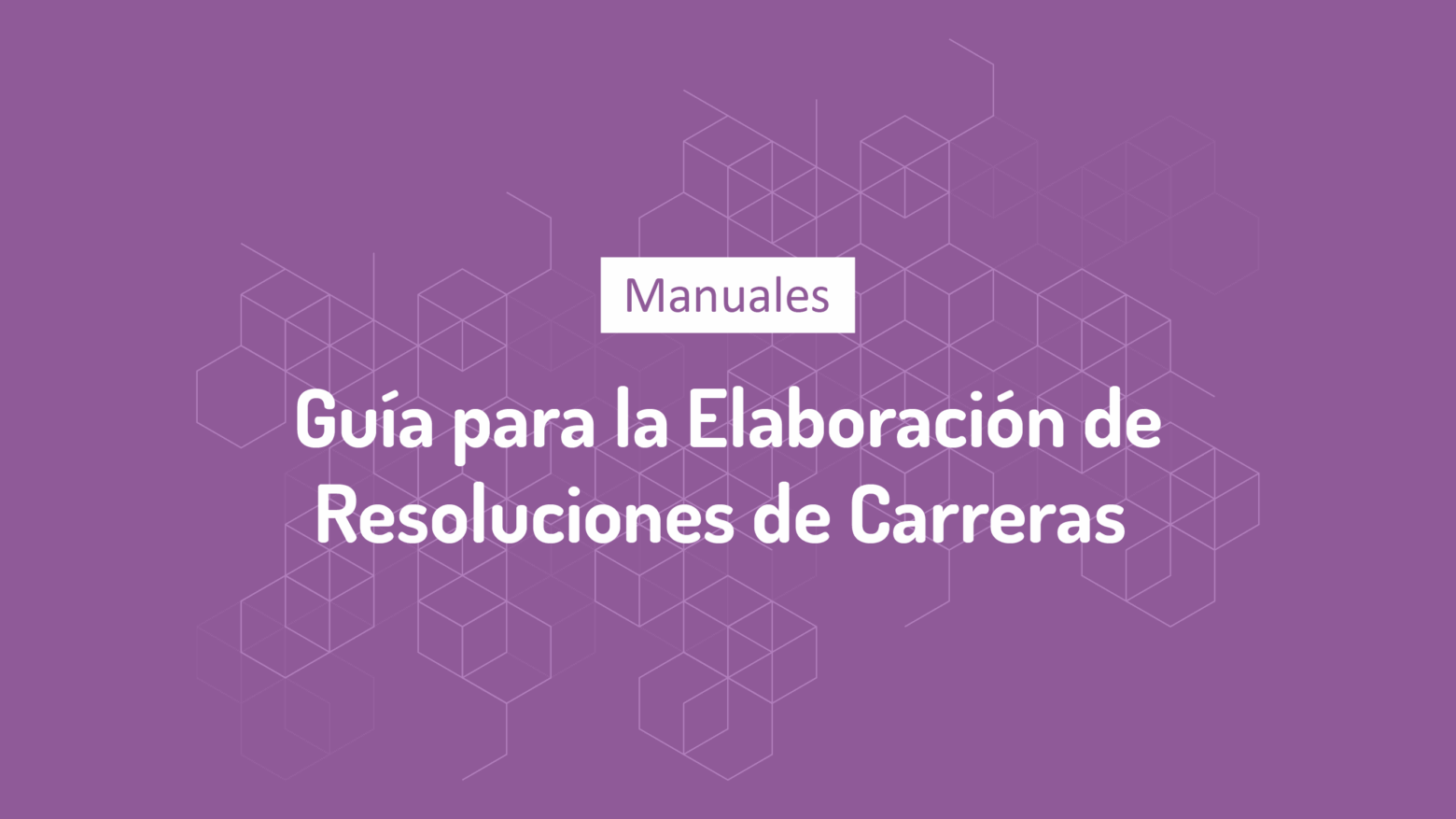 Guía Elaboración de Resoluciones de Planes de Estudio Pregrado
