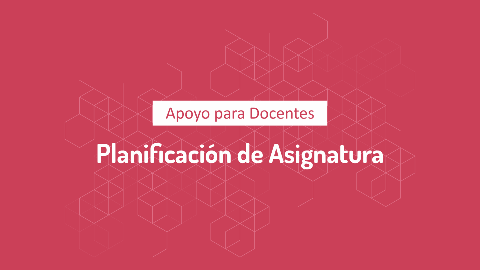 Planificación de Asignatura